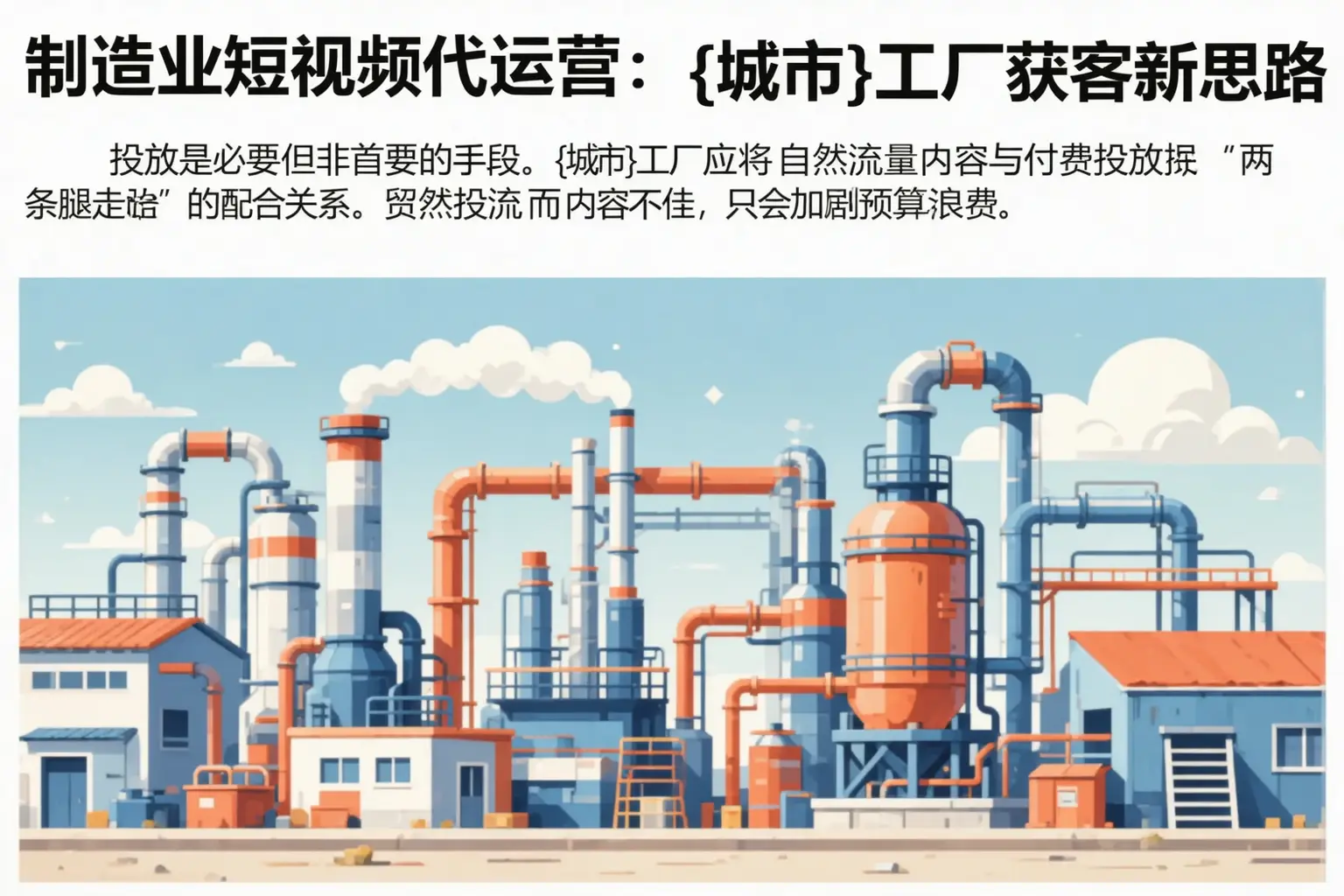 制造业短视频代运营:嘉峪关工厂获客新思路