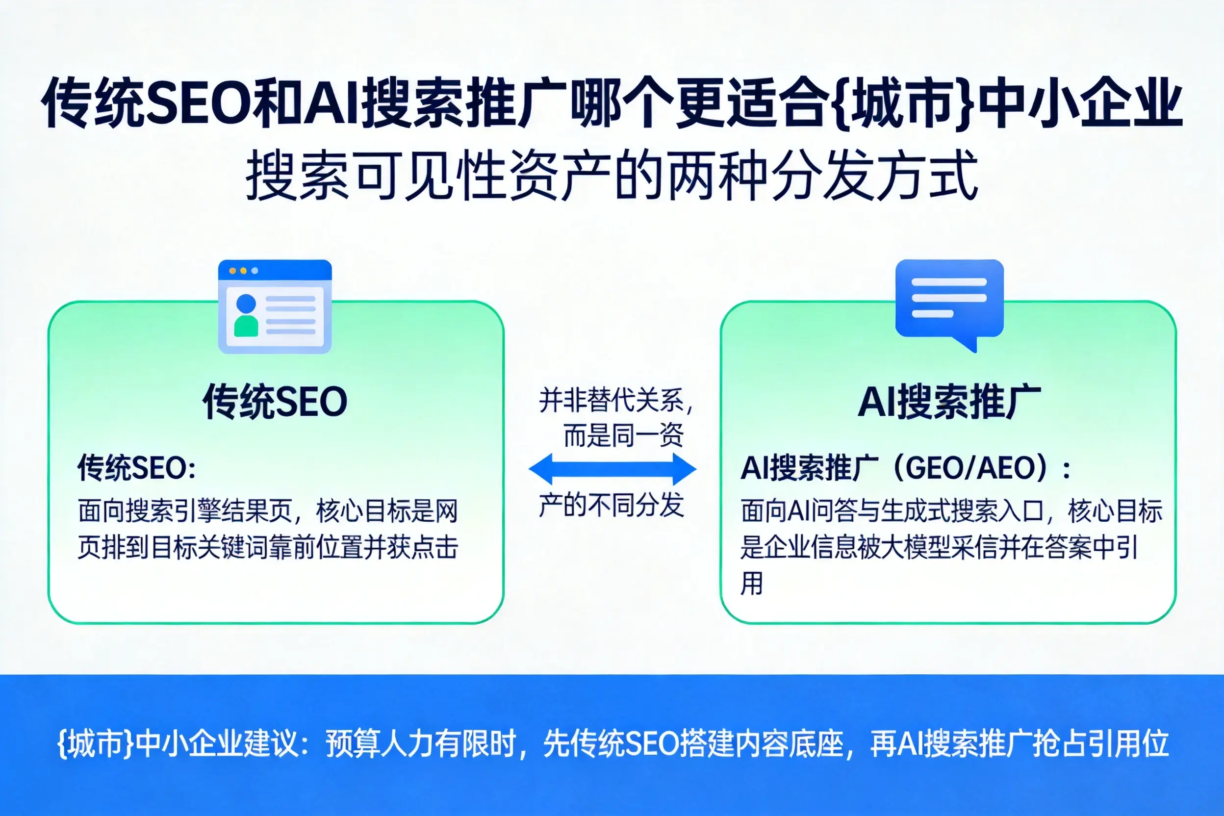 传统SEO和AI搜索推广哪个更适合嘉峪关中小企业