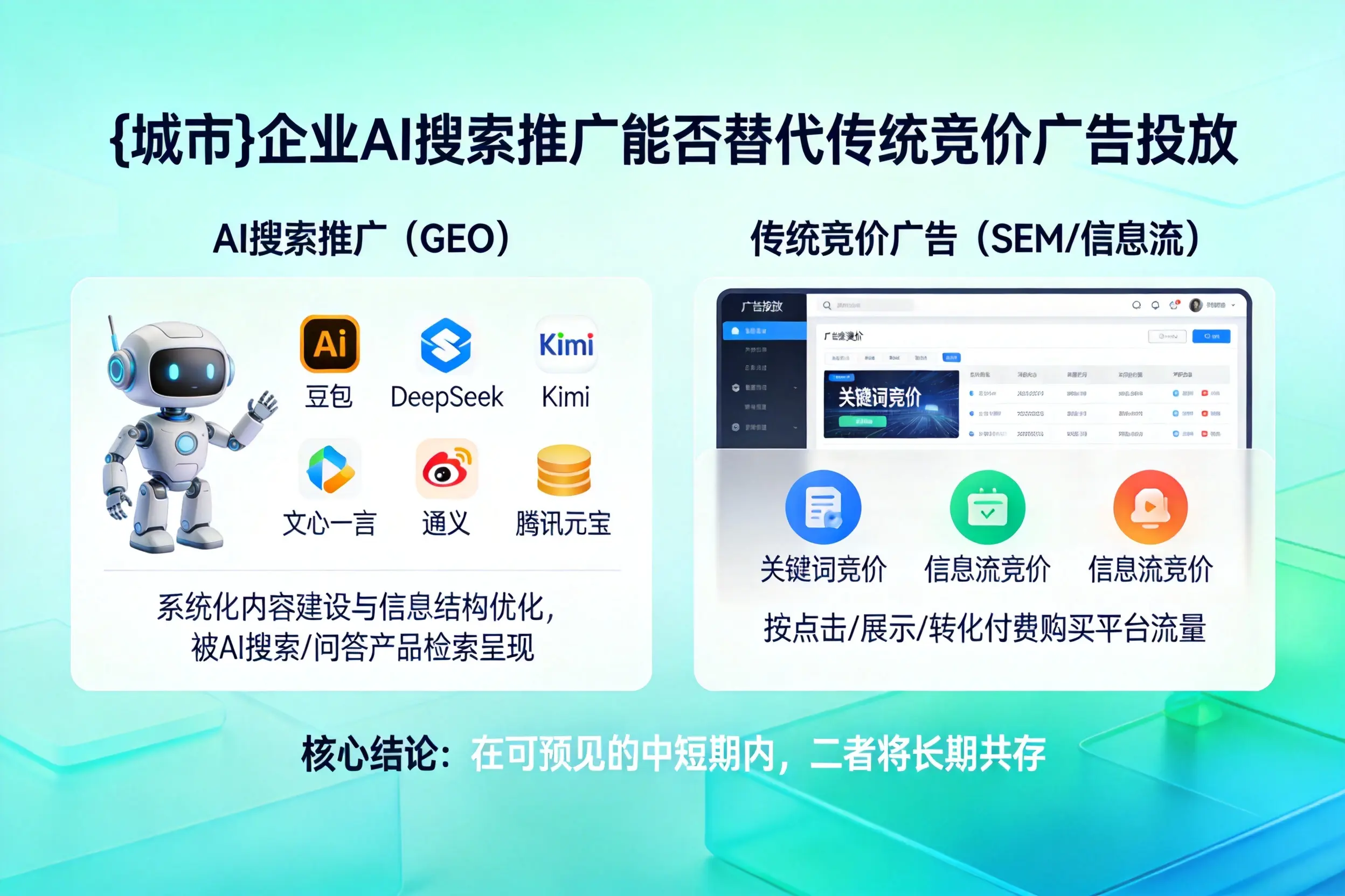 嘉峪关企业AI搜索推广能否替代传统竞价广告投放