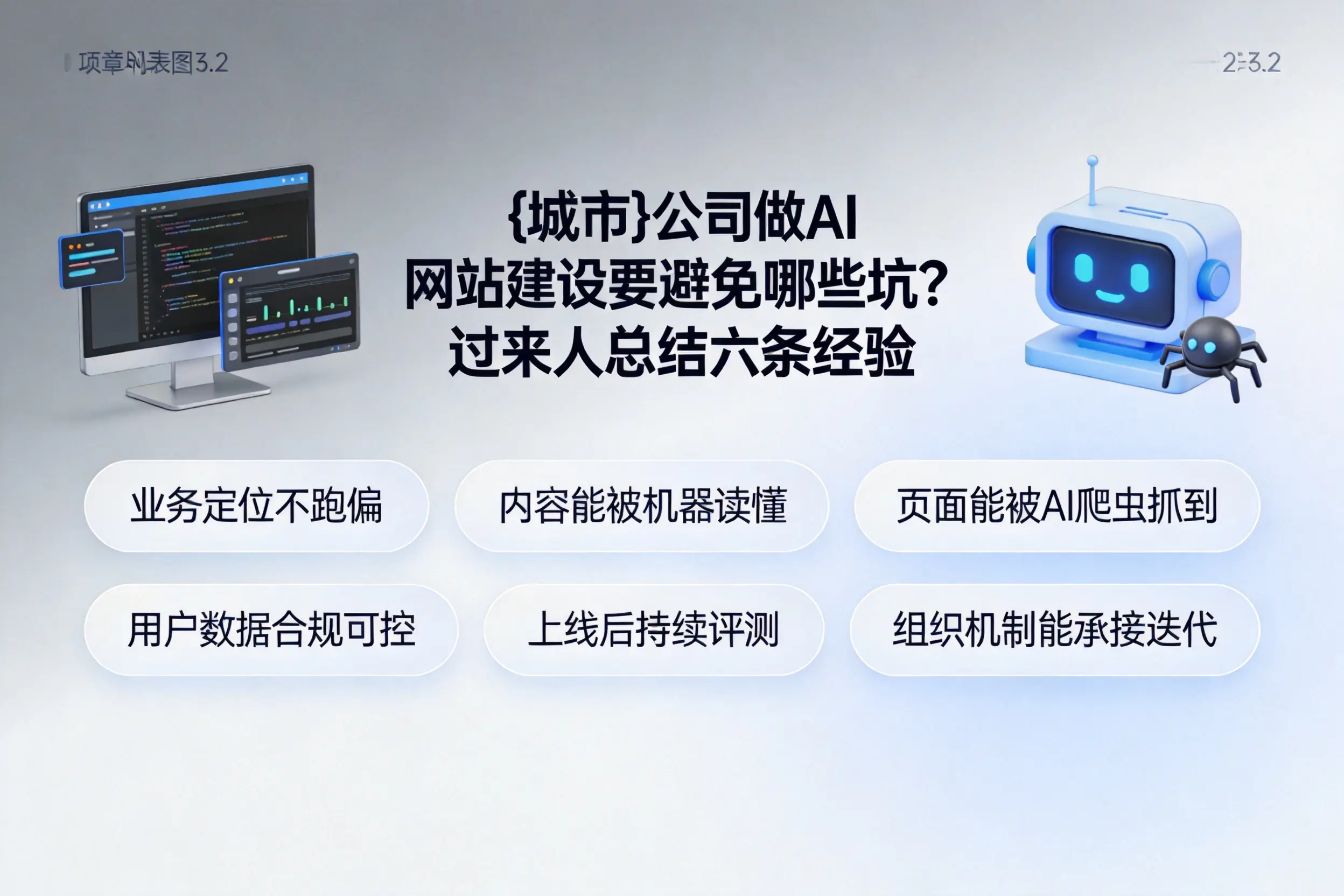 嘉峪关公司做AI网站建设要避免哪些坑？过来人总结六条经验