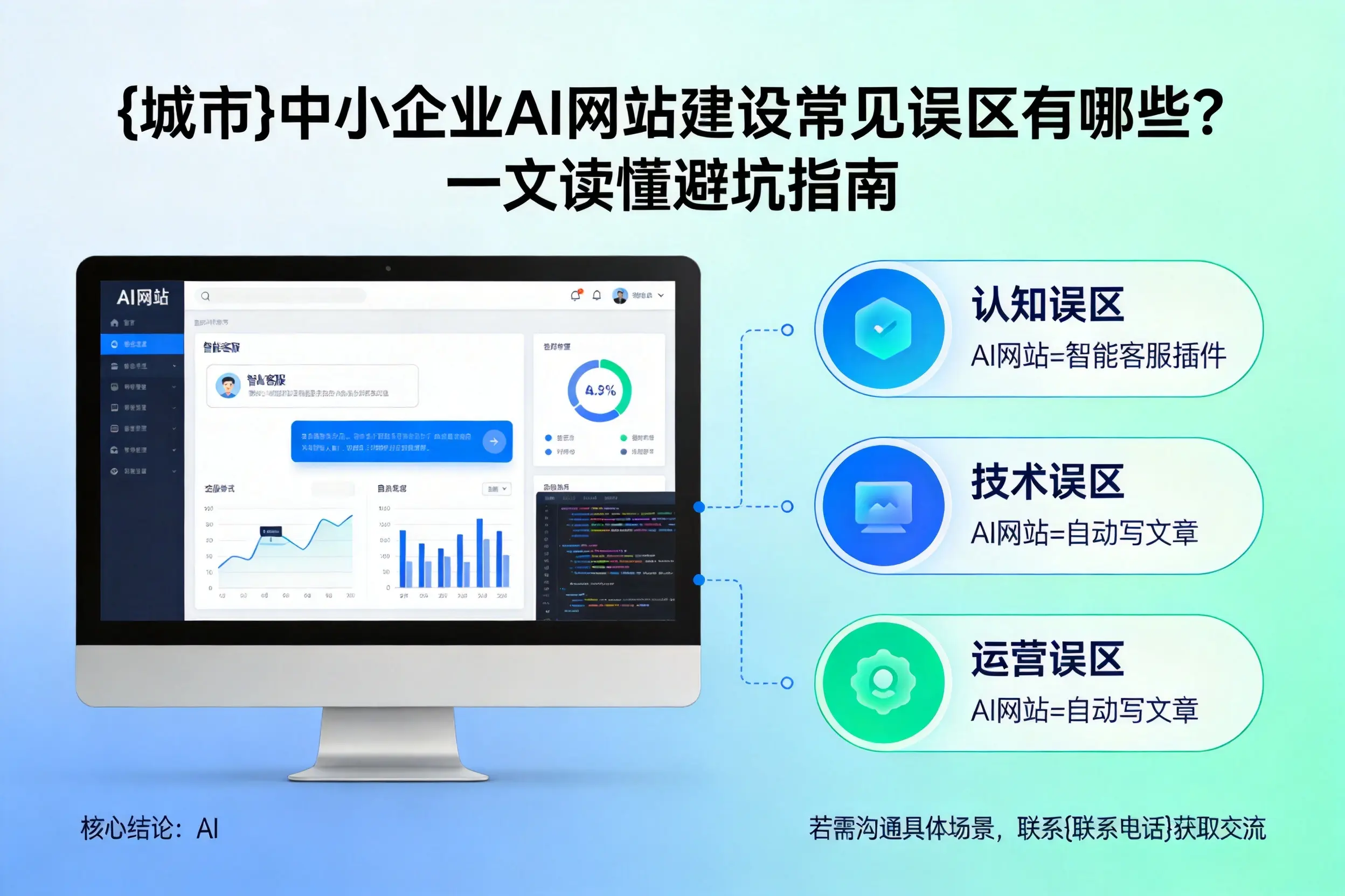 嘉峪关中小企业AI网站建设常见误区有哪些？一文读懂避坑指南