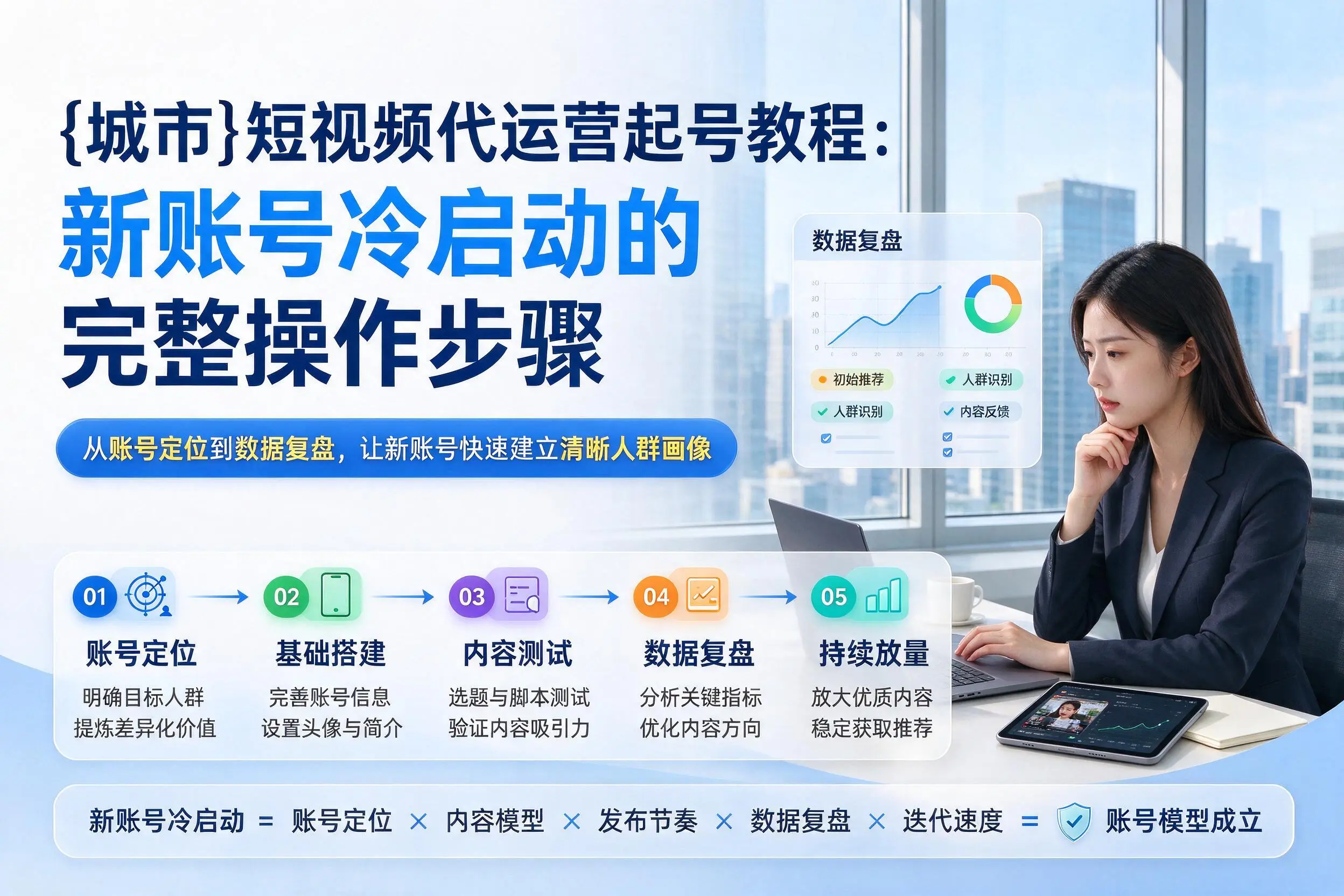 嘉峪关短视频代运营起号教程：新账号冷启动的完整操作步骤