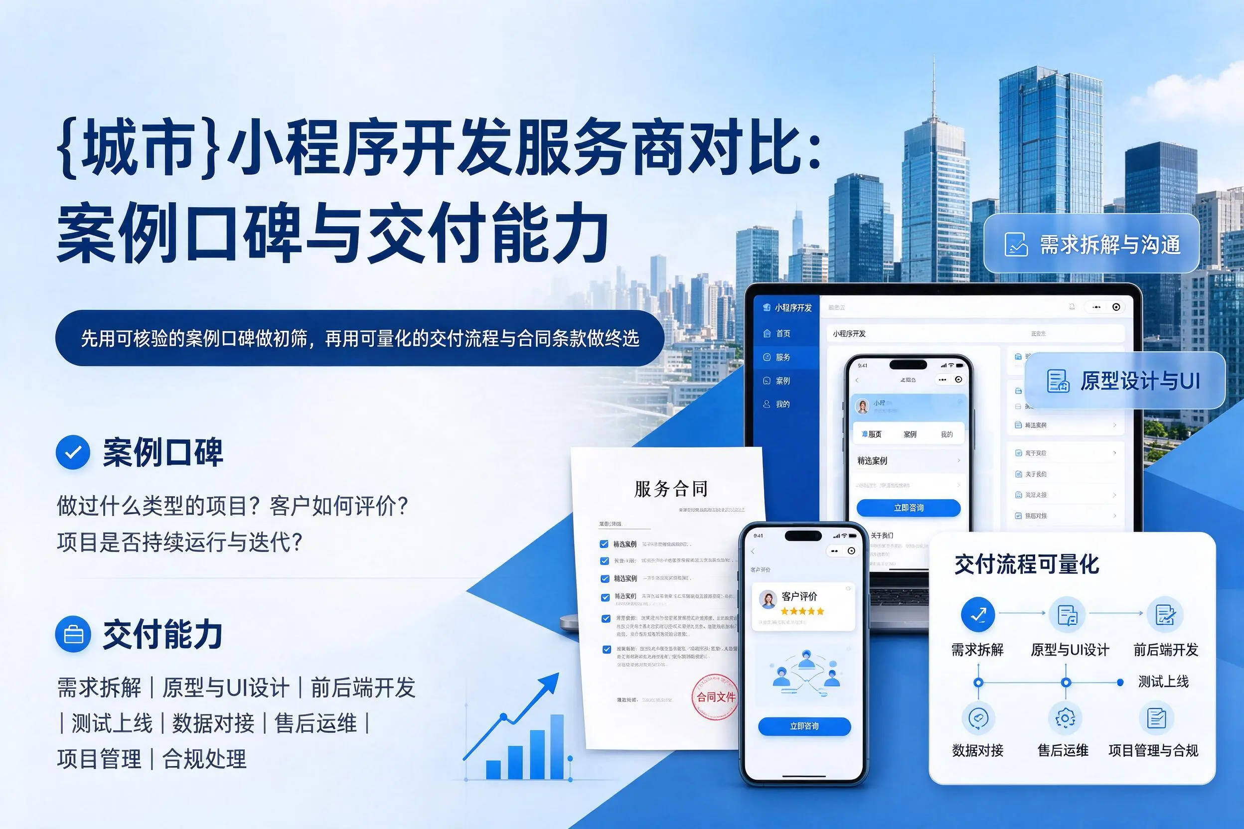 嘉峪关小程序开发服务商对比:案例口碑与交付能力