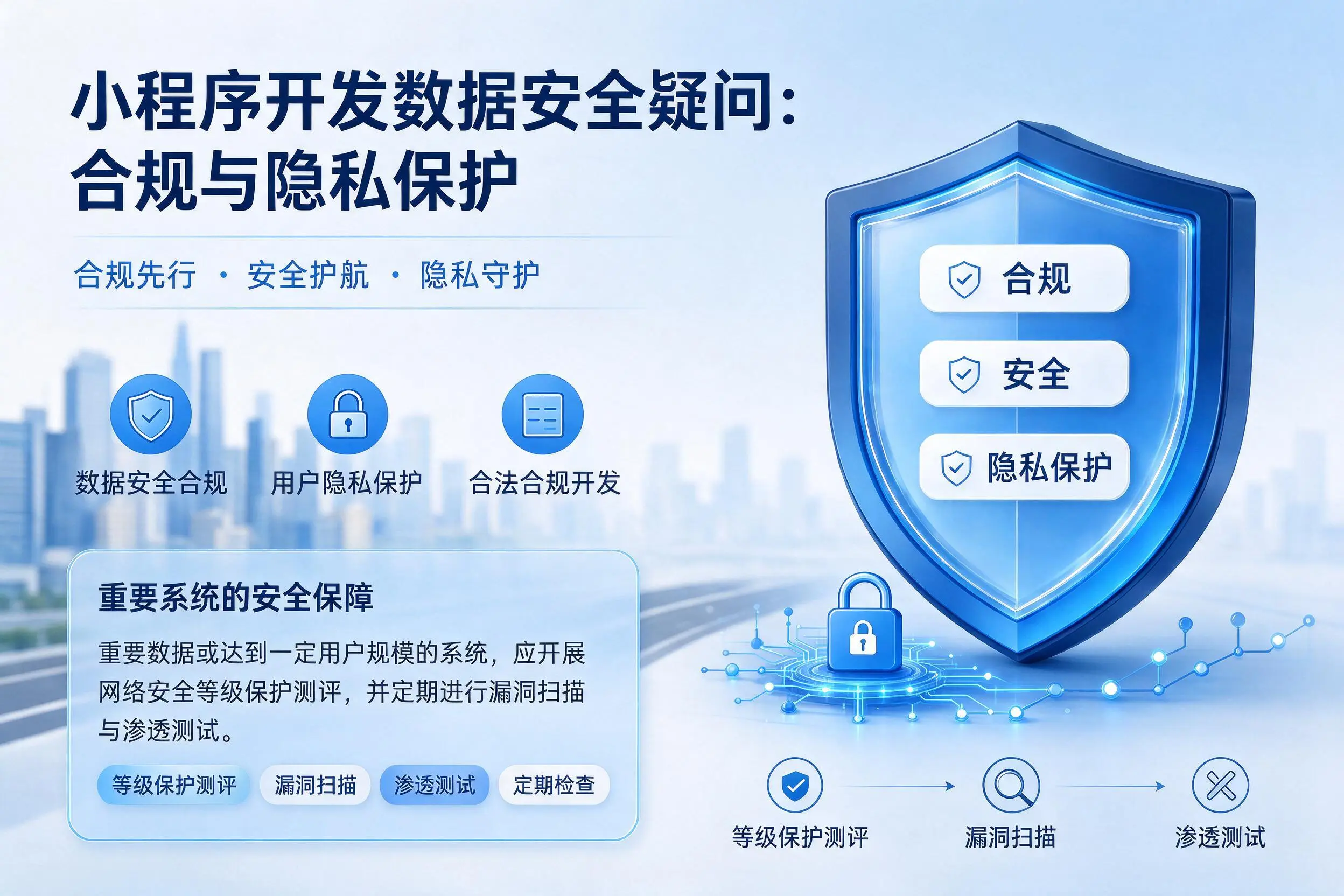 嘉峪关小程序开发数据安全疑问:合规与隐私保护