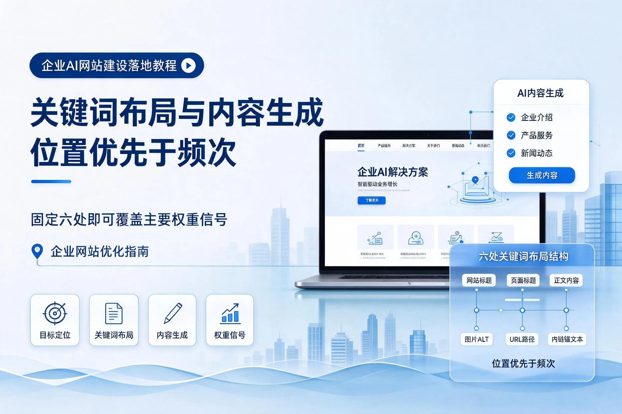 嘉峪关企业AI网站建设落地教程：关键词布局与内容生成