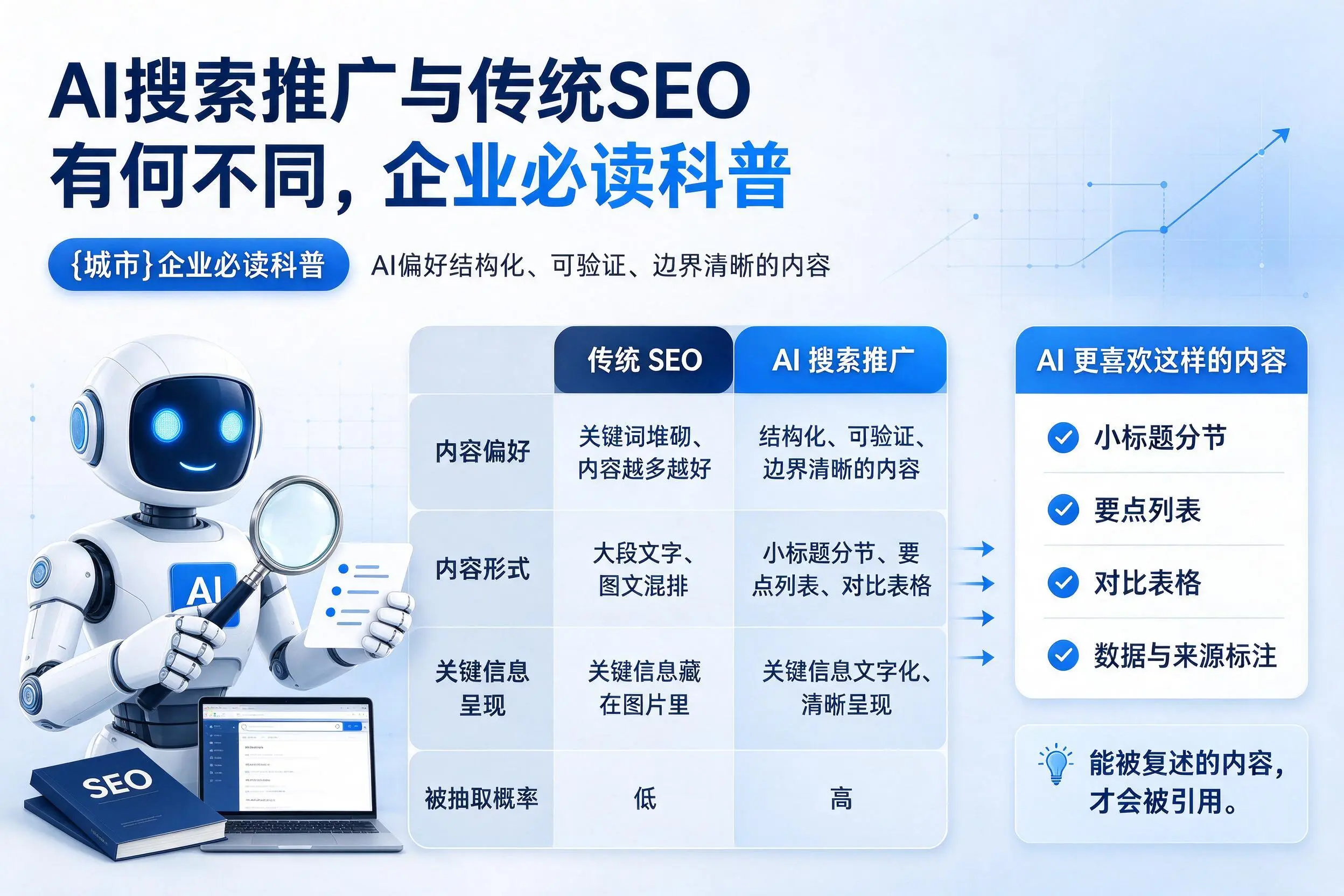 AI搜索推广与传统SEO有何不同,嘉峪关企业必读科普